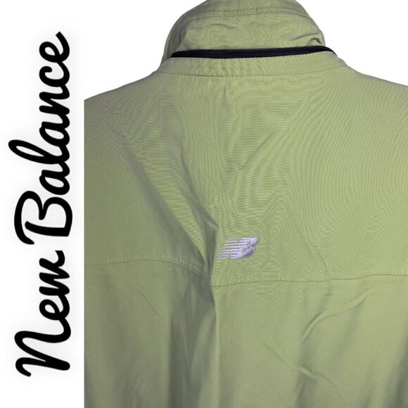 NEW BALANCE Performance Outerwear Rain Jacket in Yellow Green, Size XL - Picture 4 of 12